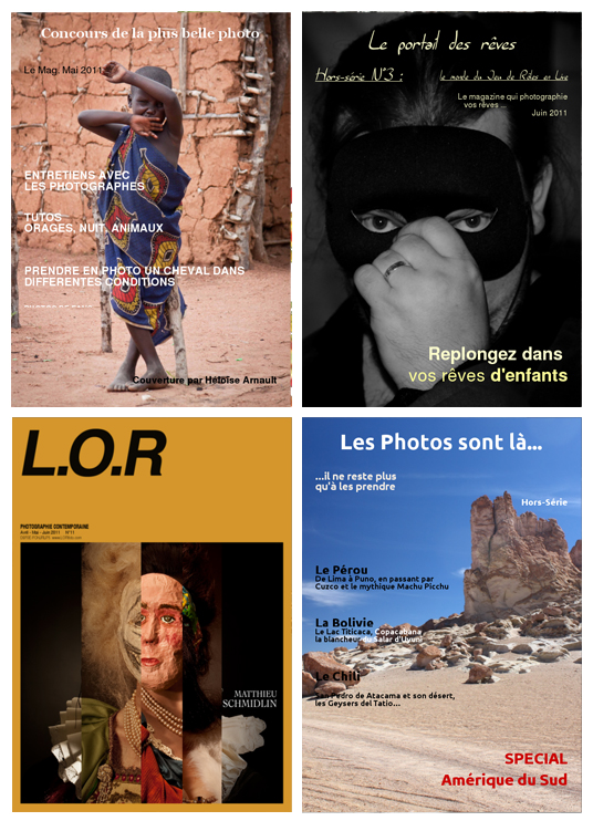4 magazines photos participant au concours à découvrir
