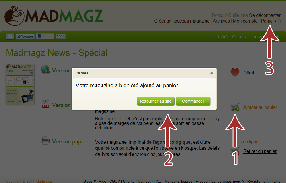 Nouveautés Madmagz - mise à jour du panier du service de création de magazines en lignes-2