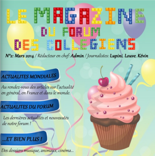 Couverture numéro 2 Magazine du Forum des Collégiens