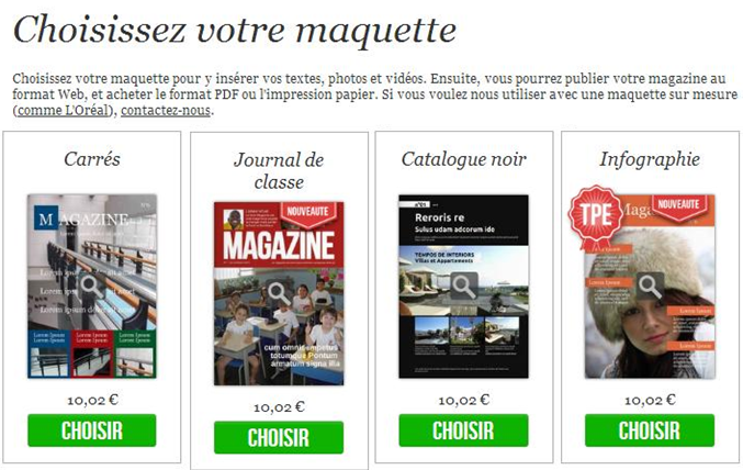 Gamme de ùaquettes Madmagz - nouveautés