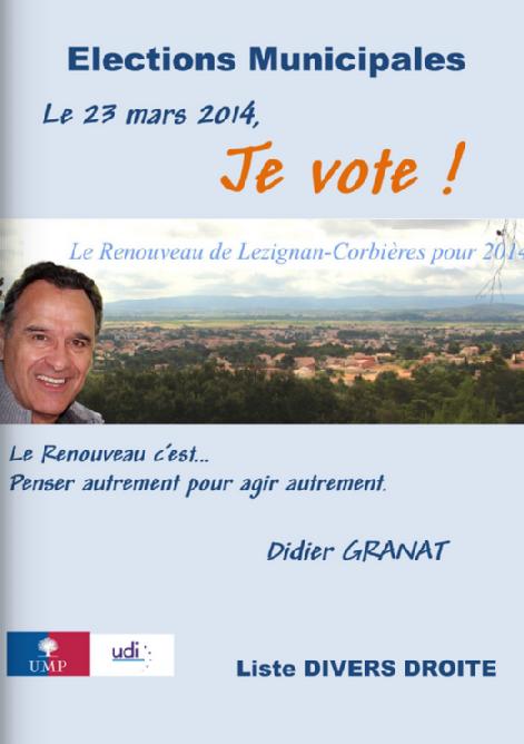 Programme Lezignan-Corbières Elections municipales