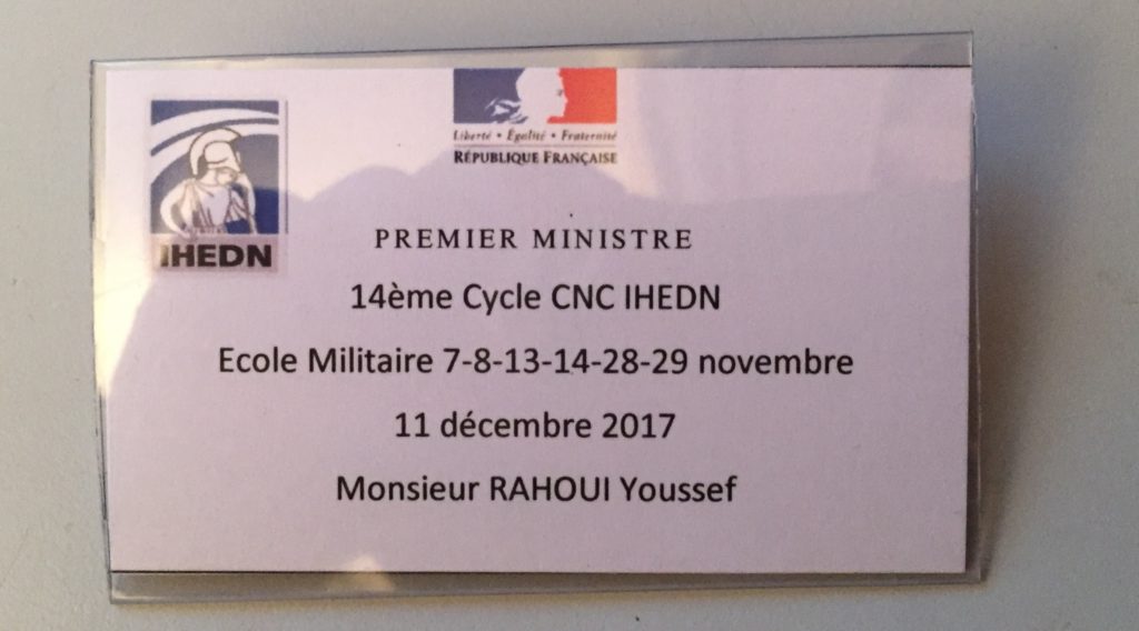 Youssef Rahoui @IHEDN : badge